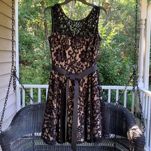Black lace dress